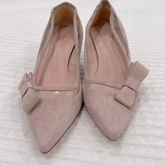 Adorable!! Kate Spade suede pumps with bow - Picture 6 of 7